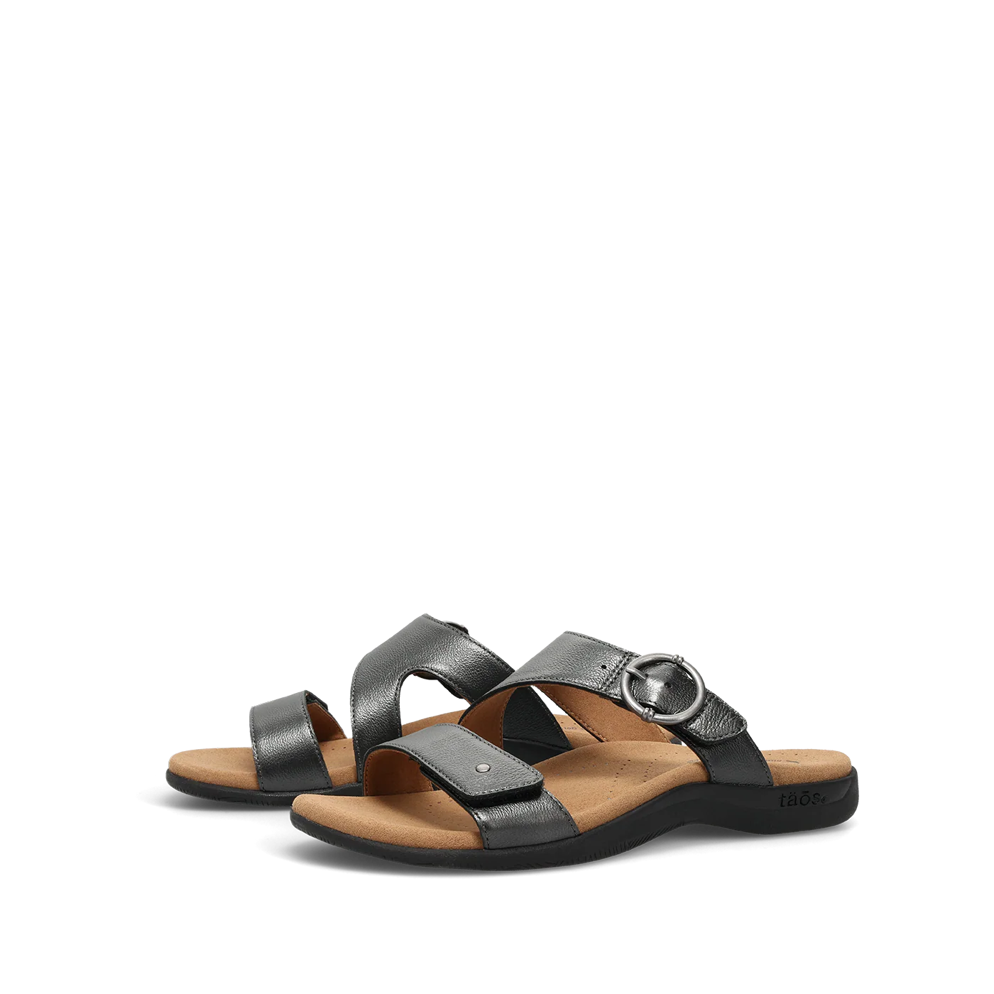 WOMEN'S TAOS WESTSIDE SANDAL | BLACK METALLIC - Image 6