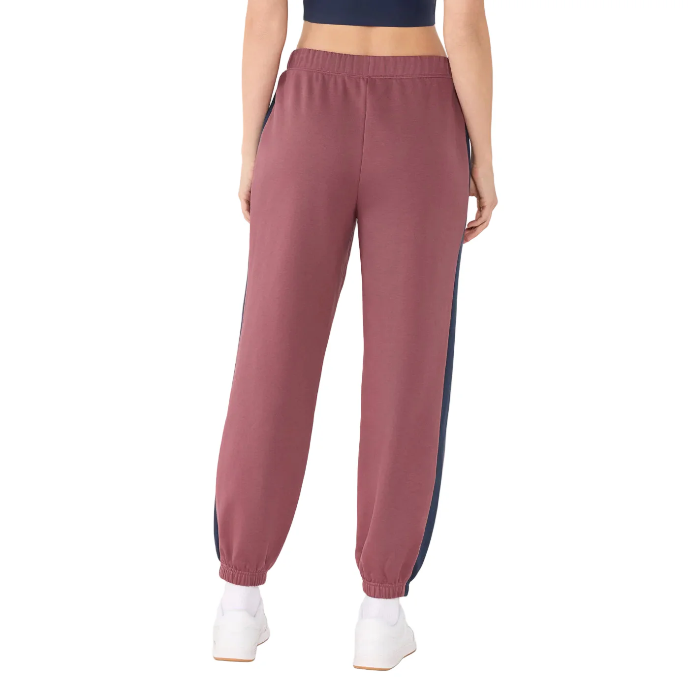 WOMEN'S TAVI FRENCH TERRY CONTRAST SWEATPANT | DEEP EMBER NAVY - Image 2