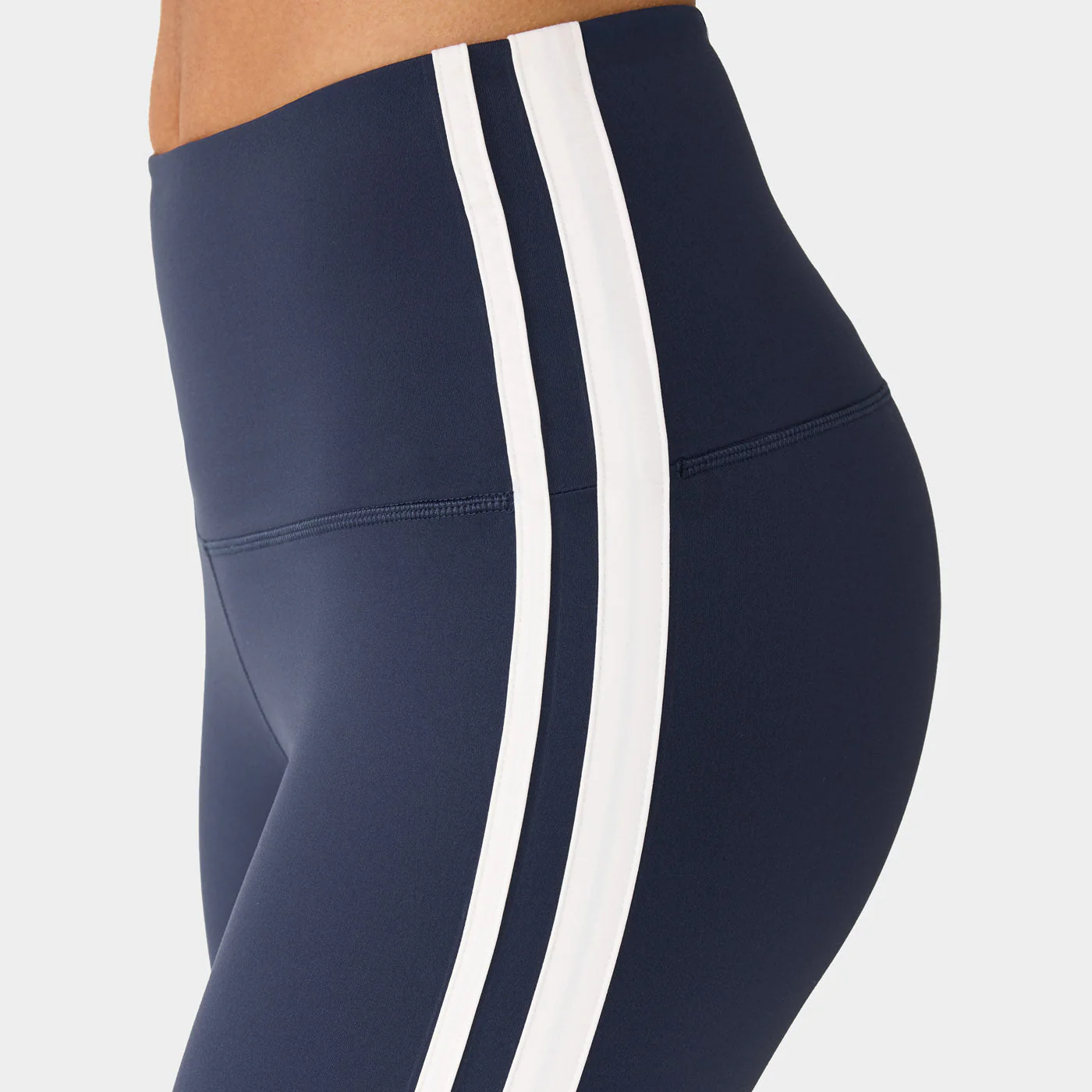 WOMEN'S TAVI HIGH WAISTED 7/8 STRIPE TIGHT | NAVY COCONUT - Image 8