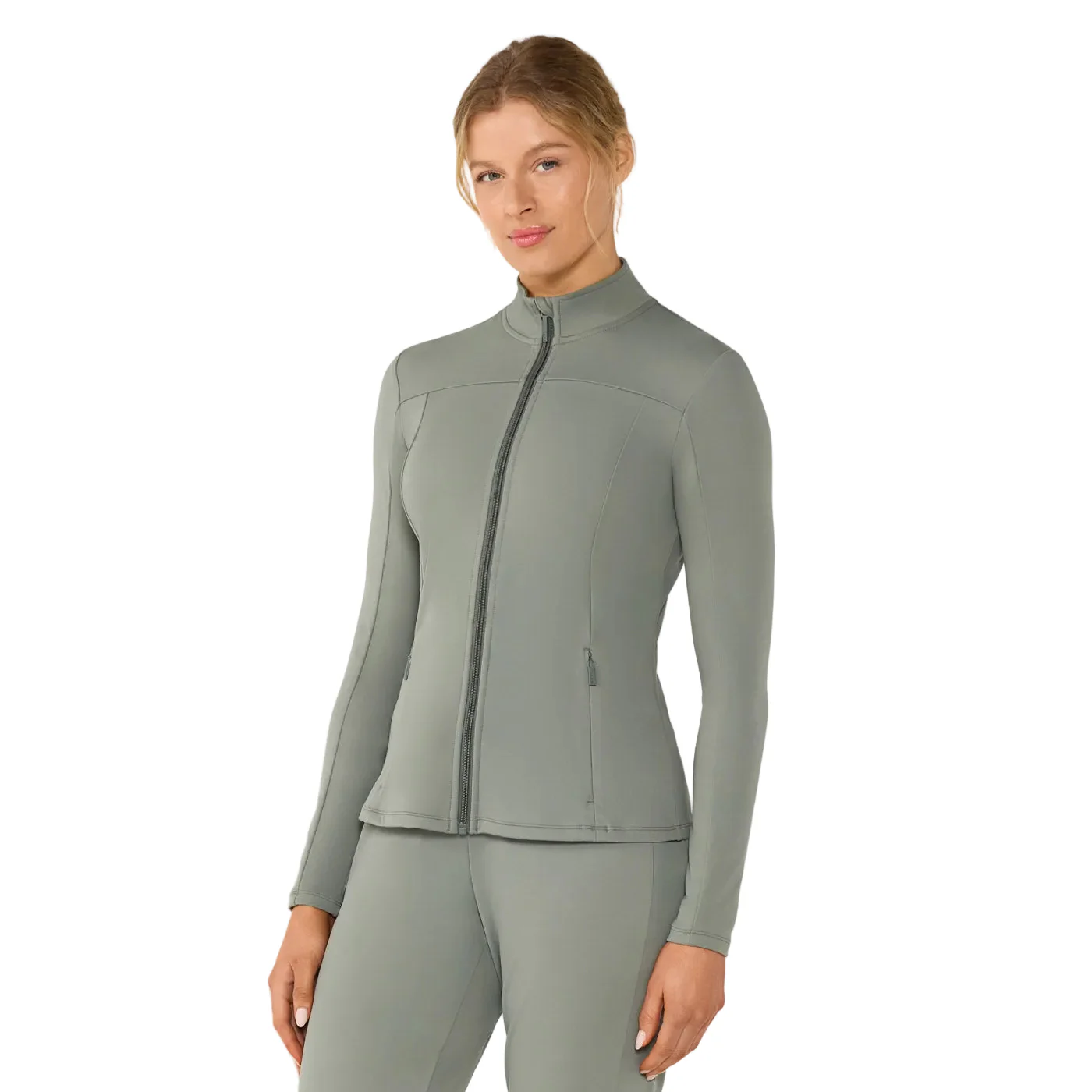 WOMEN'S TAVI MOCK NECK FULL ZIP JACKET | LEAF - Image 6