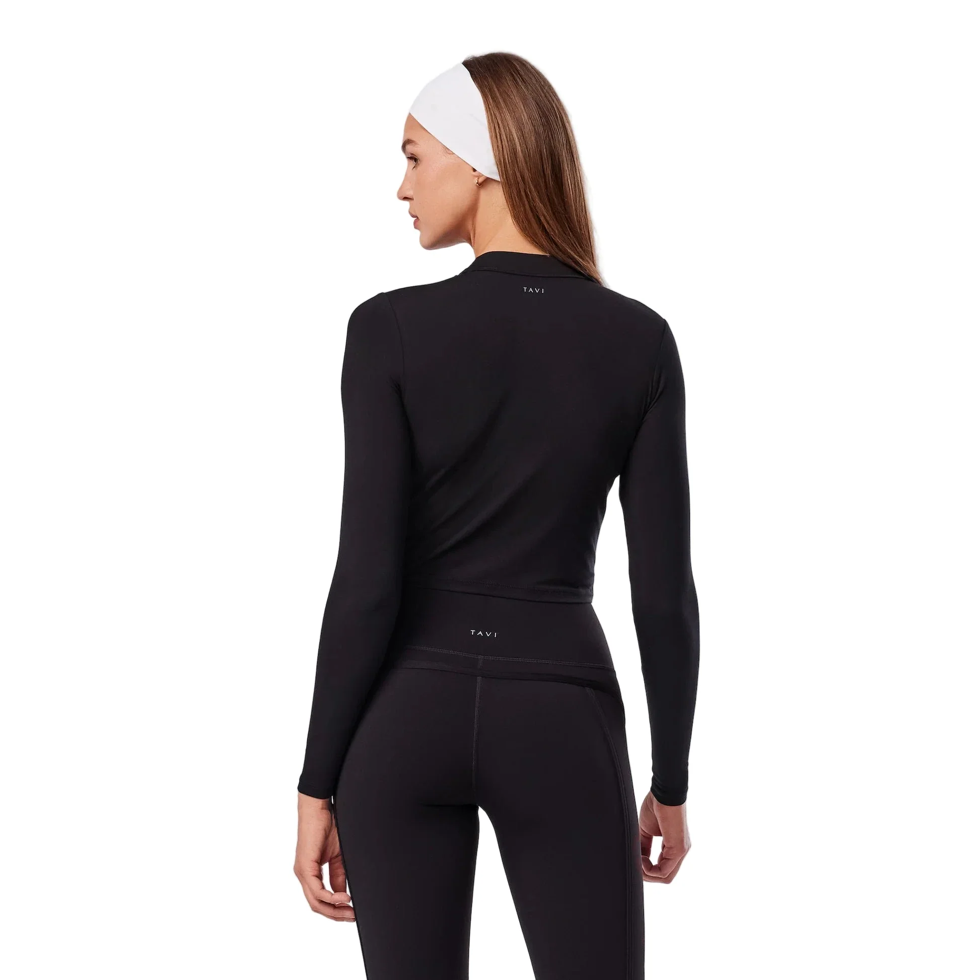 WOMEN'S TAVI MOCK NECK LONG SLEEVE | EBONY - Image 2