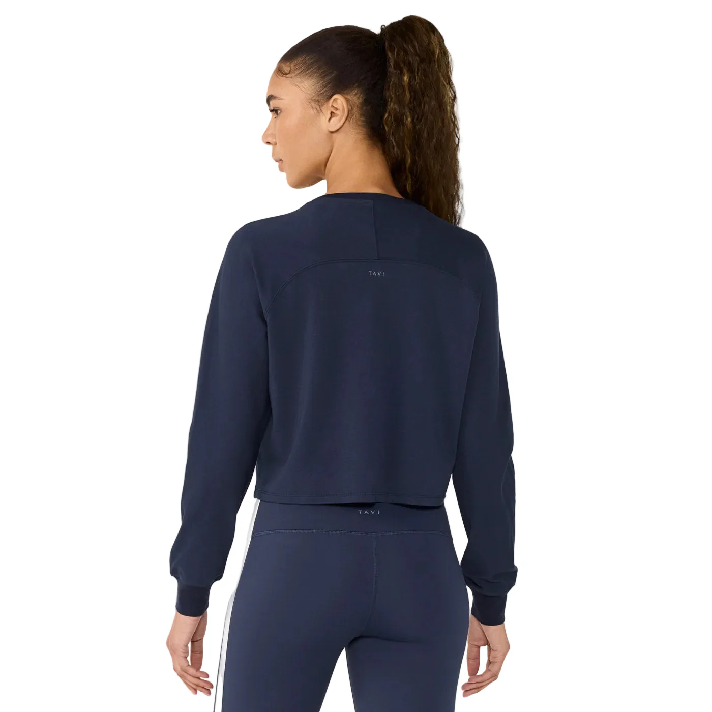 WOMEN'S TAVI LONG SLEEVE RAGLAN | NAVY - Image 3