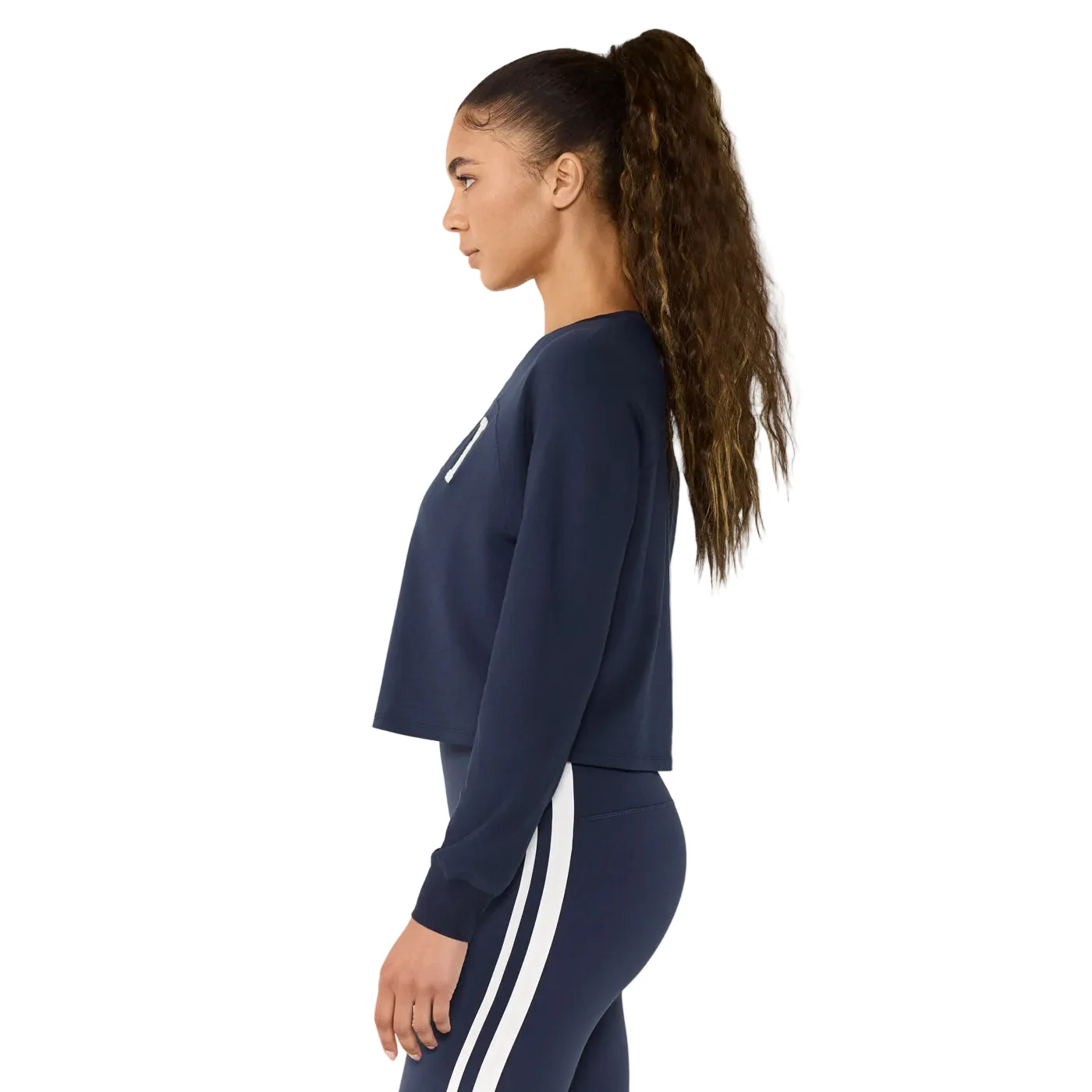 WOMEN'S TAVI LONG SLEEVE RAGLAN | NAVY - Image 4