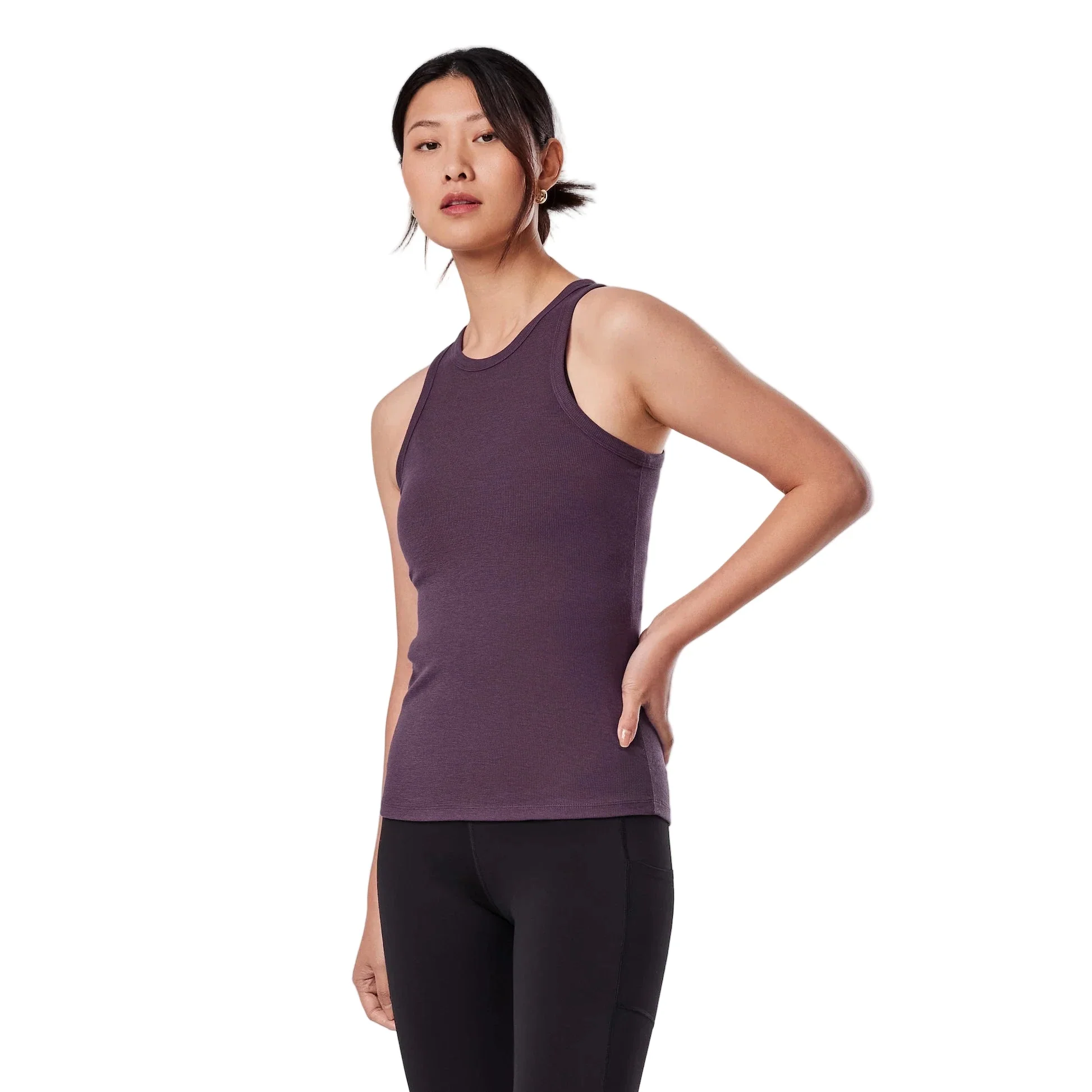 WOMEN'S TAVI PERFECT FIT RIB TANK | FIG - Image 3