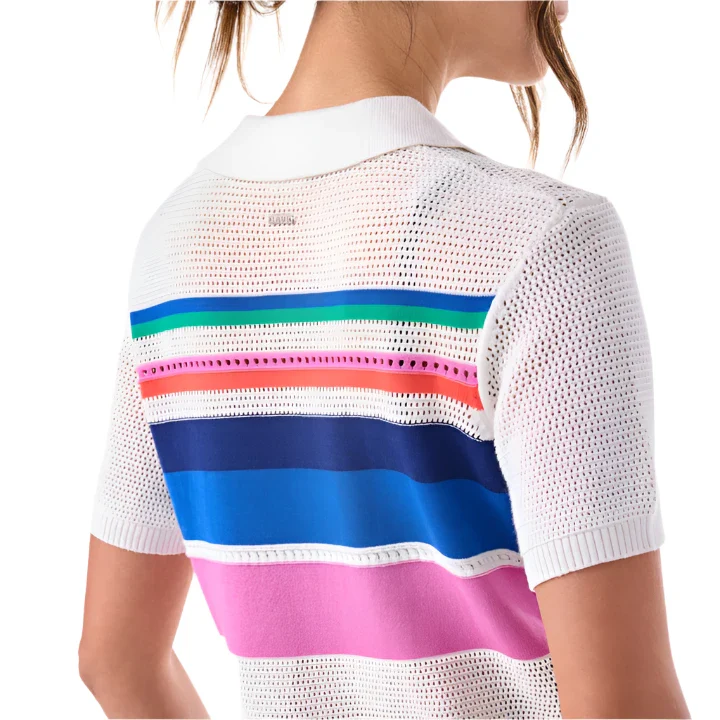 WOMEN'S TAVI PREP POLO SWEATER | THRIVE STRIPE - Image 4