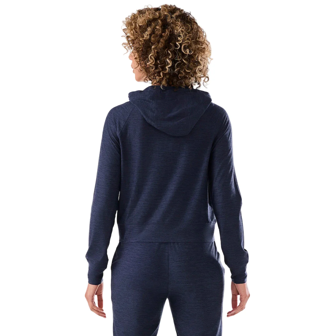 WOMEN'S TAVI SOFTTEC ZIP HOODIE | NAVY SPACE DYE - Image 2