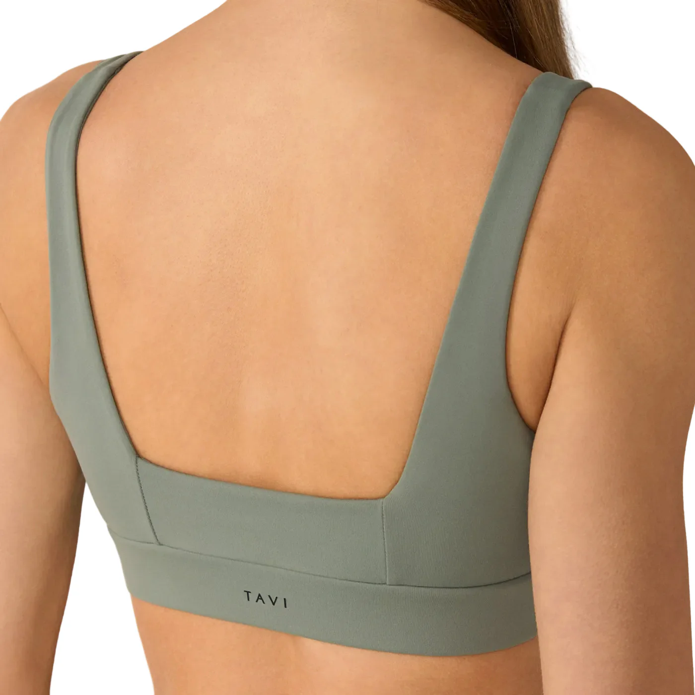 WOMEN'S TAVI SQUARE NECK BRA |  LEAF - Image 5