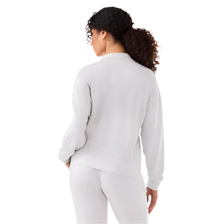 WOMEN'S TAVI TAVILUXE® 3/4 ZIP COZY FLEECE PULLOVER | ASH - Image 3