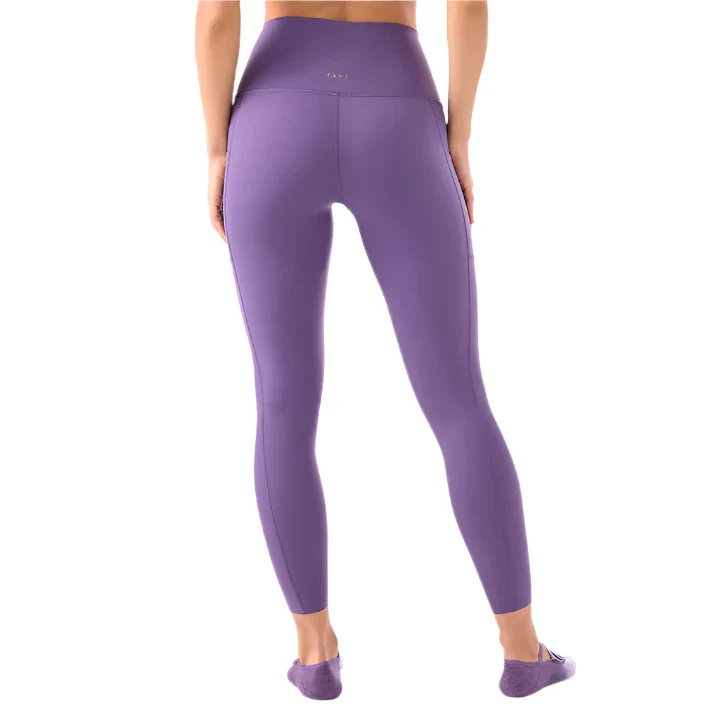 WOMEN'S TAVI TAVISCULPT® HIGH WAISTED POCKET 7/8 LEGGINGS | GRAPE - Image 4