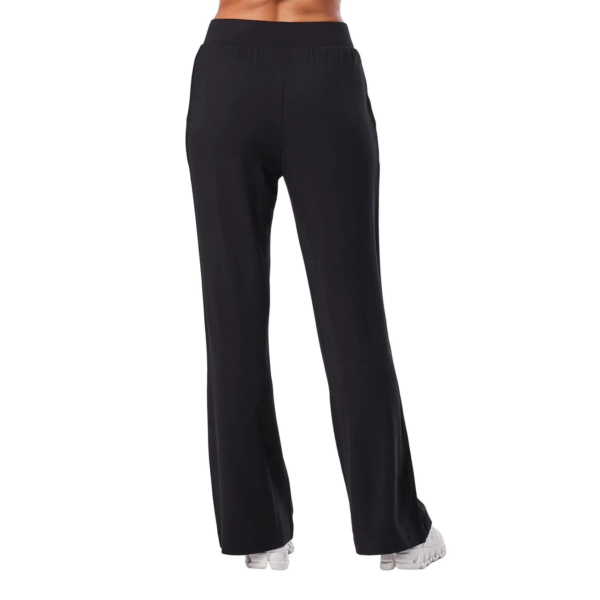 WOMEN'S TAVILUXE COZY WIDE LEG TROUSER | EBONY - Image 2