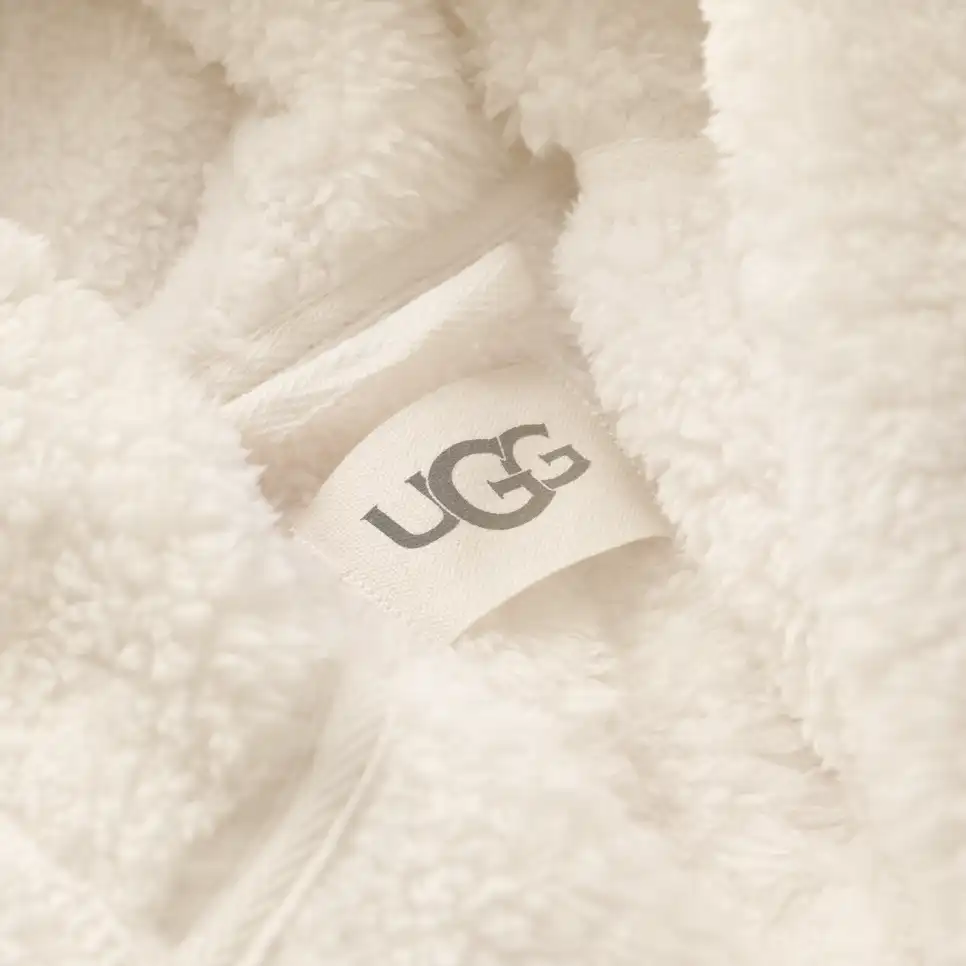 WOMEN'S UGG AARTI HOODED ROBE | CREAM - Image 4
