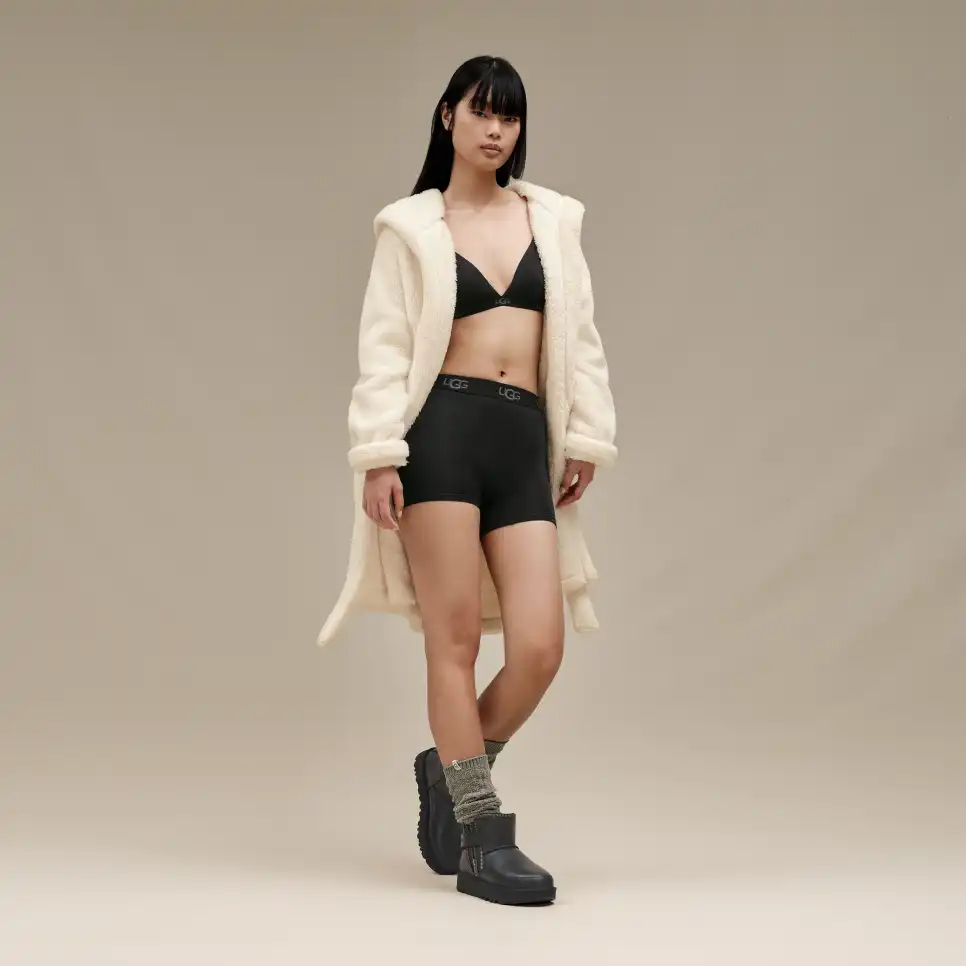 WOMEN'S UGG AARTI HOODED ROBE | CREAM - Image 5