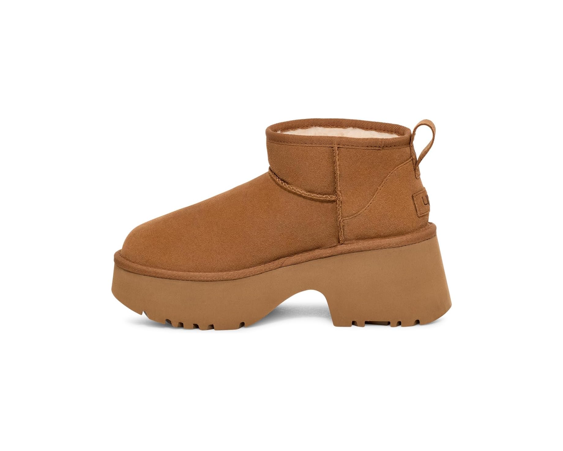 WOMEN'S UGG CLASSIC ULTRA MINI NEW HEIGHTS | CHESTNUT - Image 3