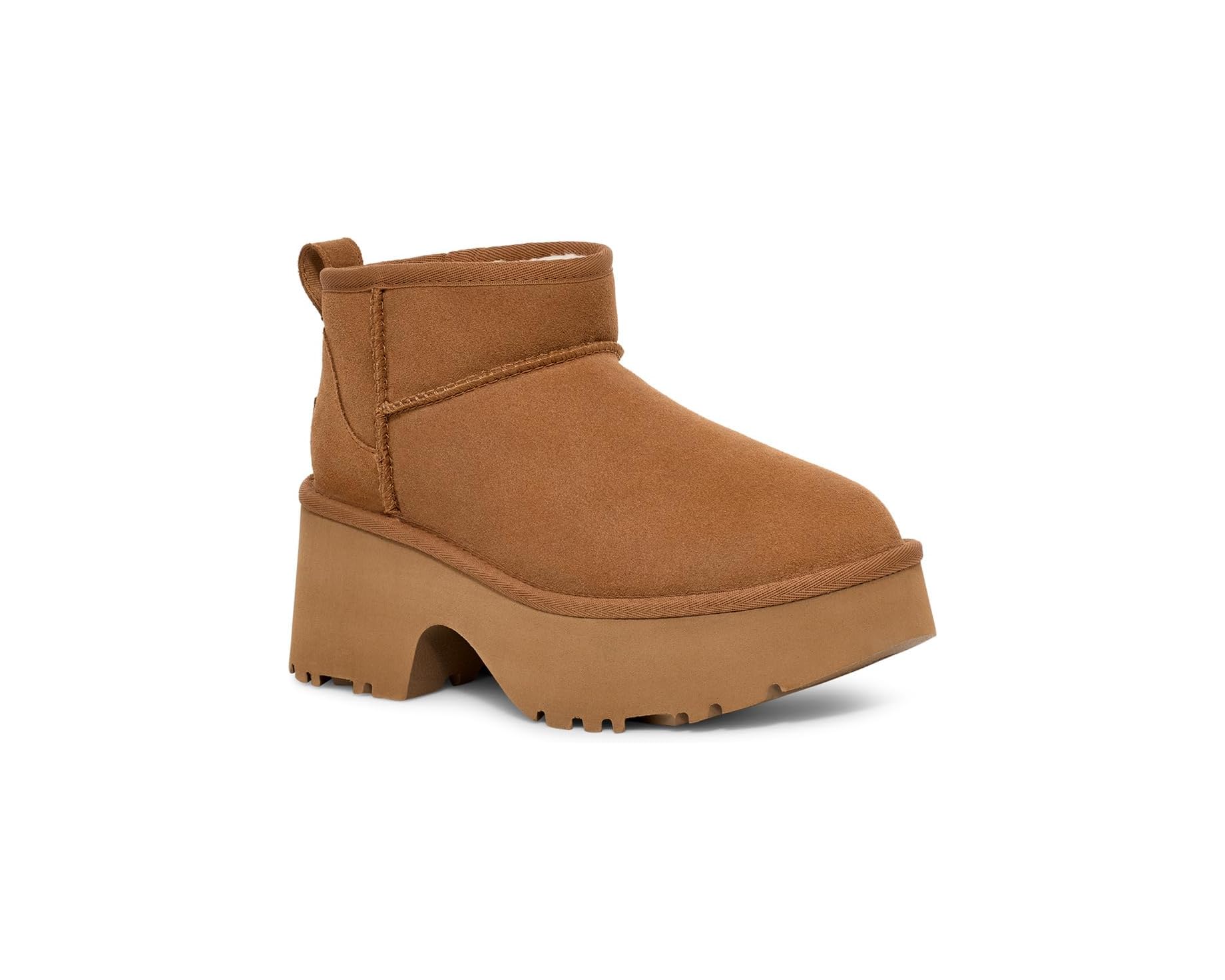 WOMEN'S UGG CLASSIC ULTRA MINI NEW HEIGHTS | CHESTNUT - Image 4