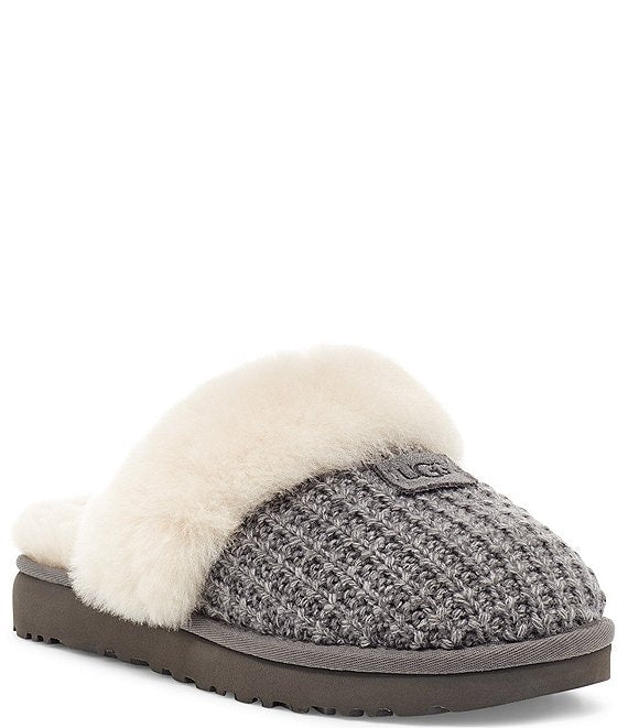 WOMEN'S UGG COZY KNIT SLIPPER | CHARCOAL - Image 4
