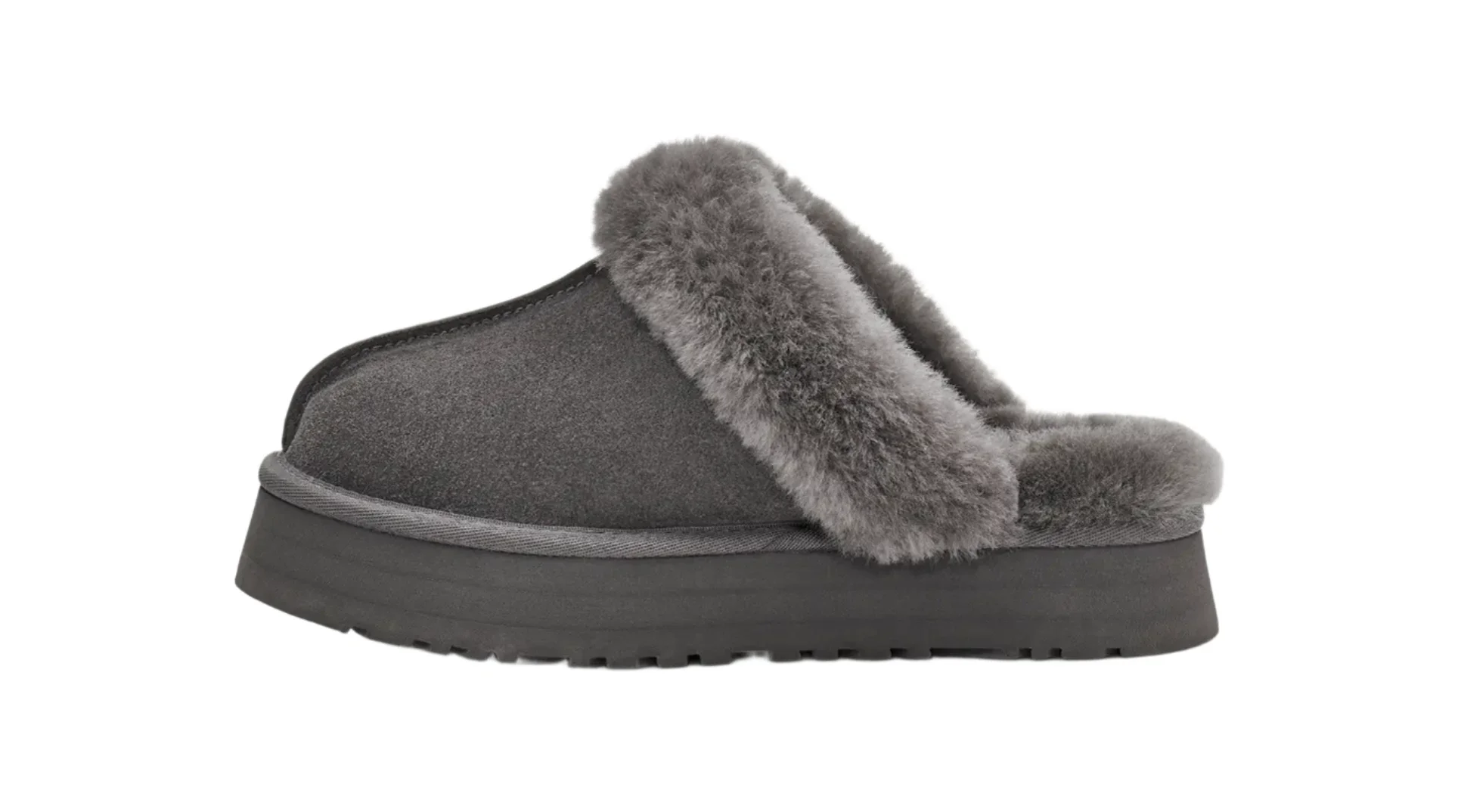 WOMEN'S UGG DISQUETTE SLIPPER | CHARCOAL - Image 3