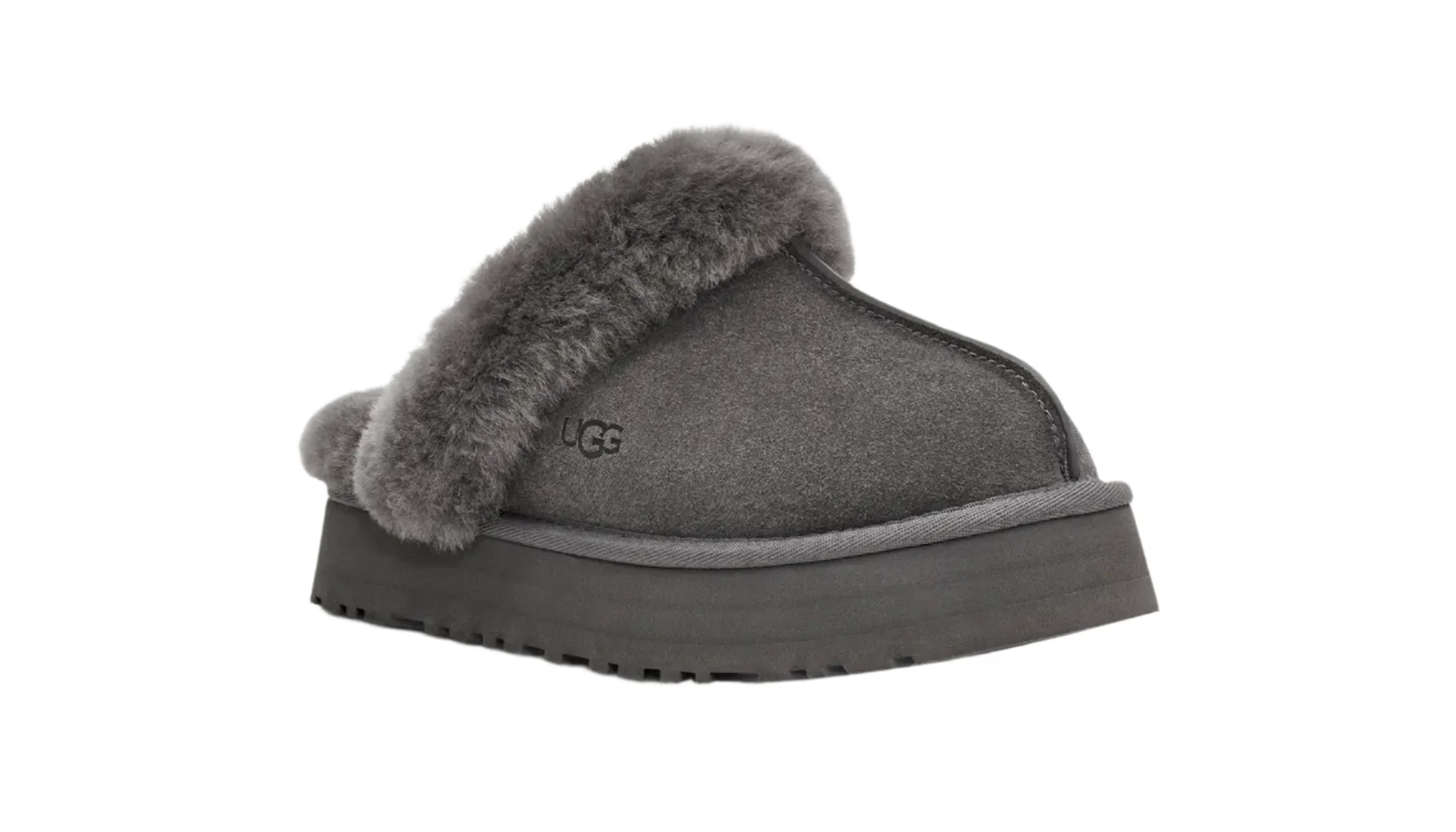 WOMEN'S UGG DISQUETTE SLIPPER | CHARCOAL - Image 4