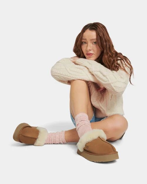 WOMEN'S UGG DISQUETTE SLIPPER | SAND - Image 2