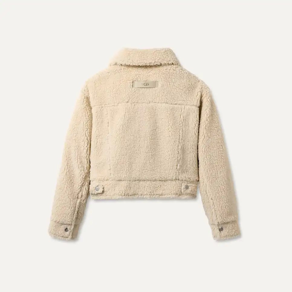 WOMEN'S UGG FRANKIE SHORT TRUCKER JACKET | NATURAL II - Image 2