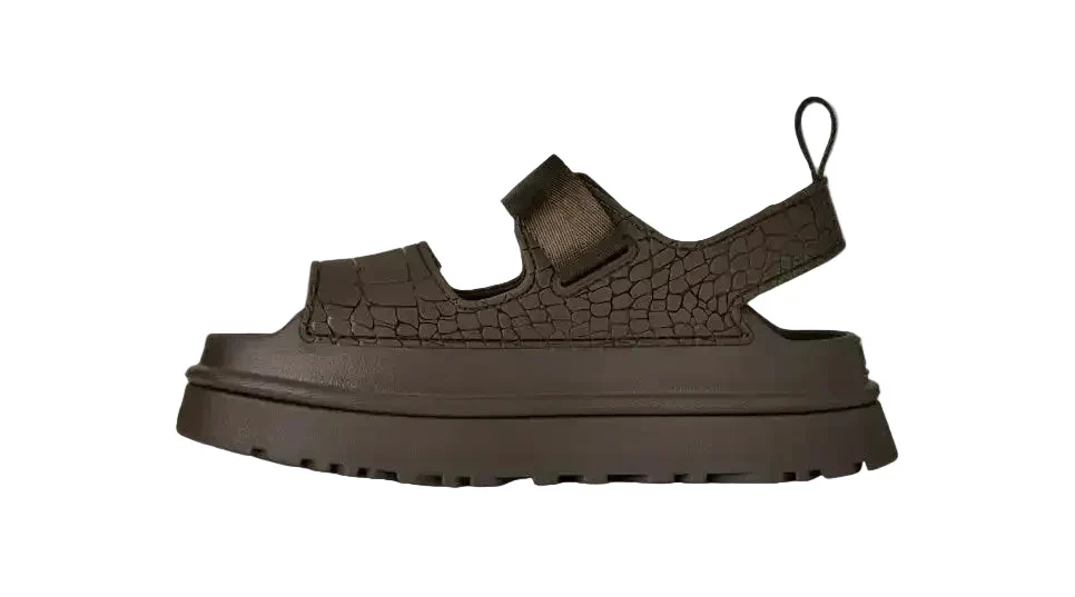 WOMEN'S UGG GOLDENGLOW EMBOSSED SANDAL | DENSE SMOKE - Image 2