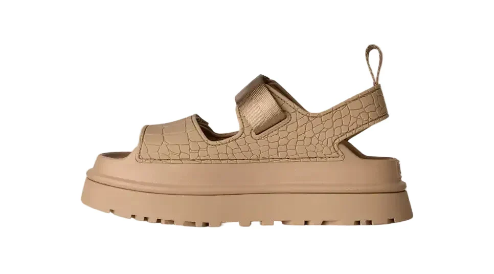 WOMEN'S UGG GOLDENGLOW EMBOSSED SANDAL | MUSTARD SEED - Image 2