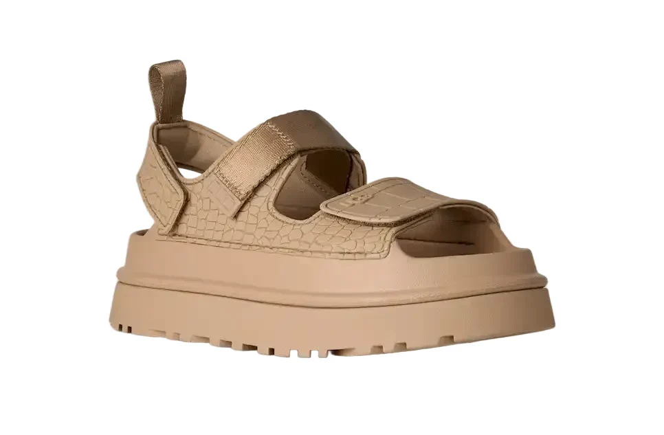 WOMEN'S UGG GOLDENGLOW EMBOSSED SANDAL | MUSTARD SEED - Image 3