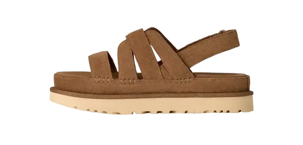 WOMEN'S UGG GOLDENSTAR GLEAM SANDAL | CHESTNUT - Image 2