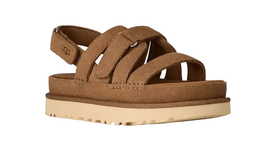 WOMEN'S UGG GOLDENSTAR GLEAM SANDAL | CHESTNUT - Image 3