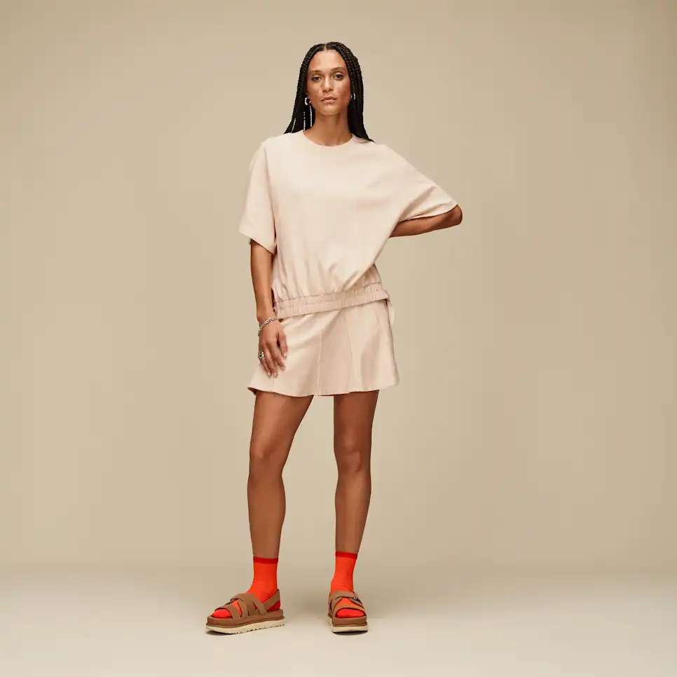 WOMEN'S UGG GOLDENSTAR GLEAM SANDAL | CHESTNUT - Image 8