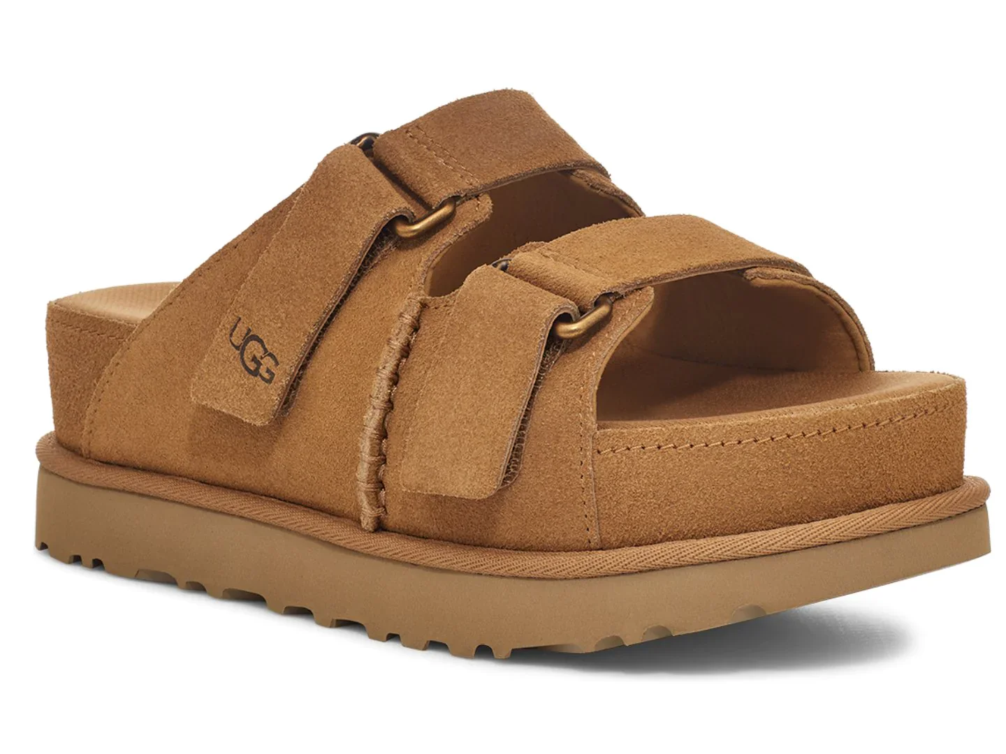 WOMEN'S UGG GOLDENSTAR HI SLIDE SANDAL | CHESTNUT - Image 3
