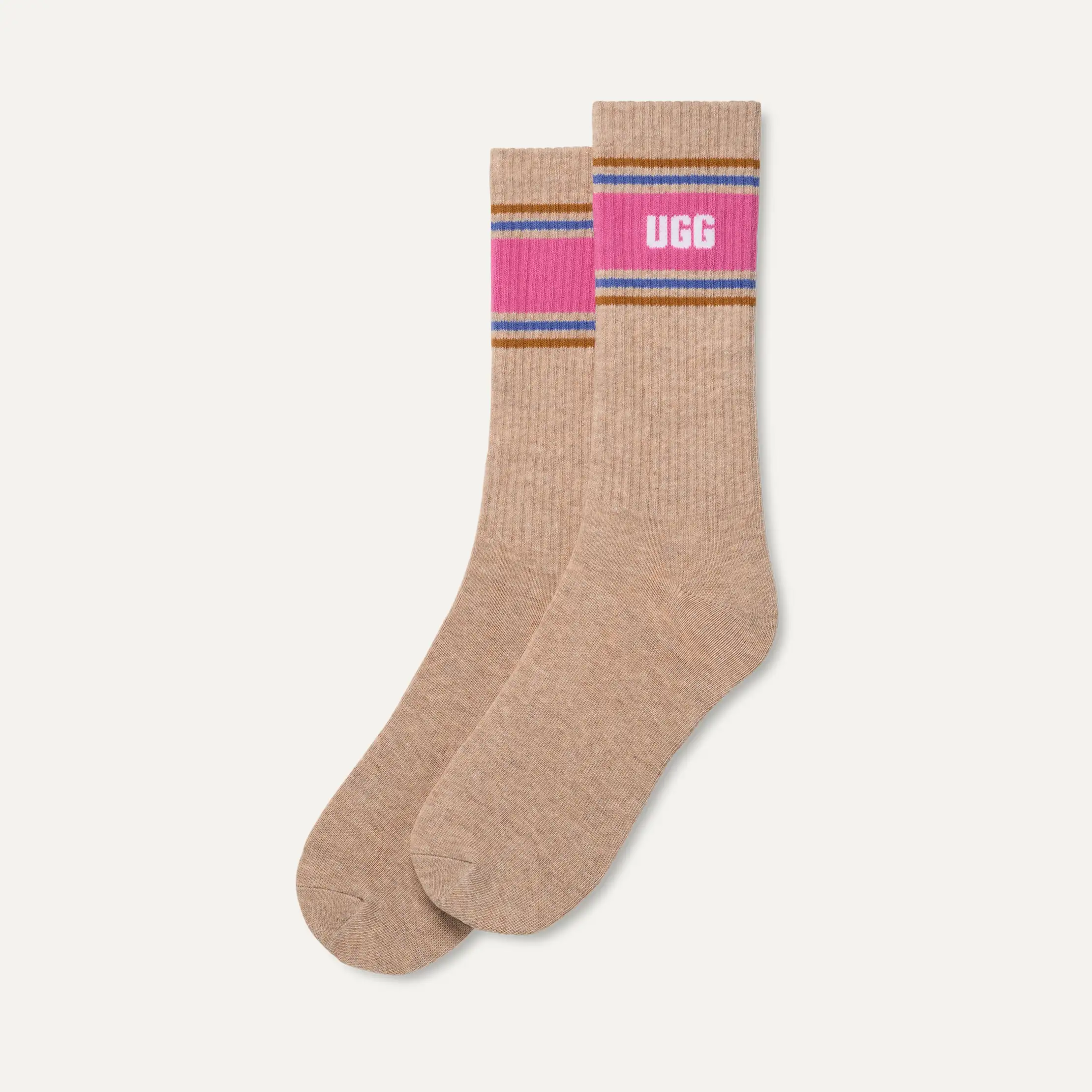 WOMEN'S UGG JEDLYN VARSITY CREW | SAND HEATHER | WOOD VIOLET