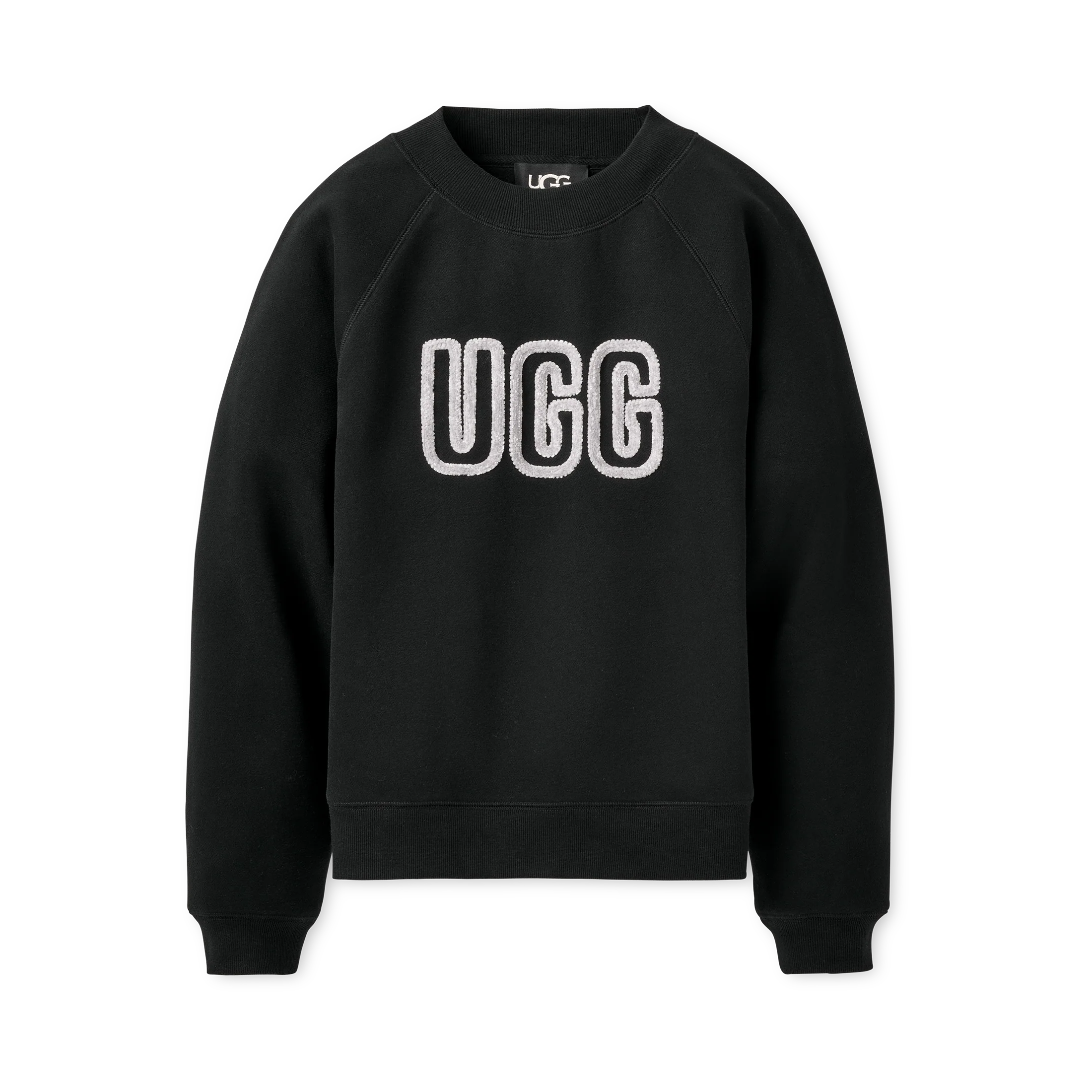 WOMEN'S UGG LOGO CREWNECK | BLACK - Image 4