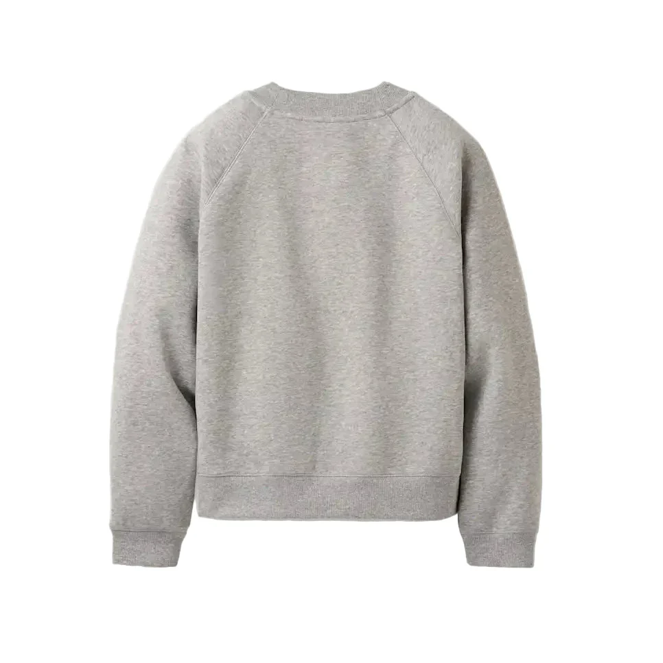 WOMEN'S UGG LOGO CREWNECK | GREY HEATHER - Image 2