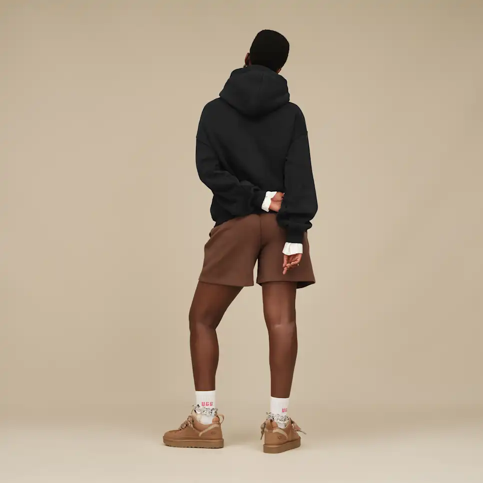 WOMEN'S UGG LOGO HOODIE | BLACK - Image 6