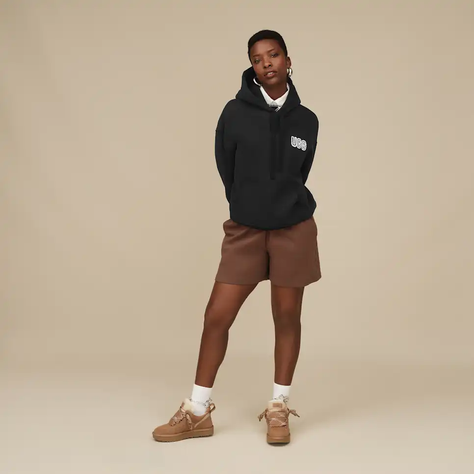 WOMEN'S UGG LOGO HOODIE | BLACK - Image 7