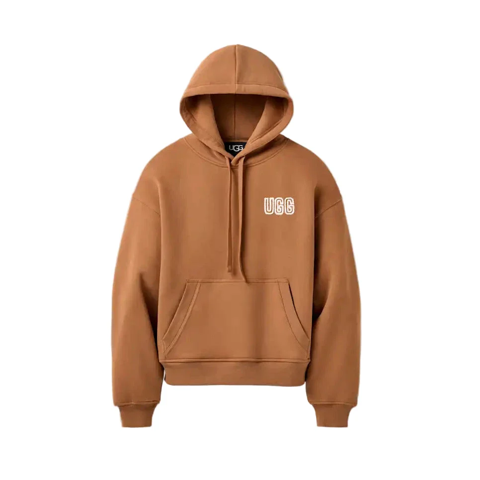 WOMEN'S UGG LOGO HOODIE | CHESTNUT