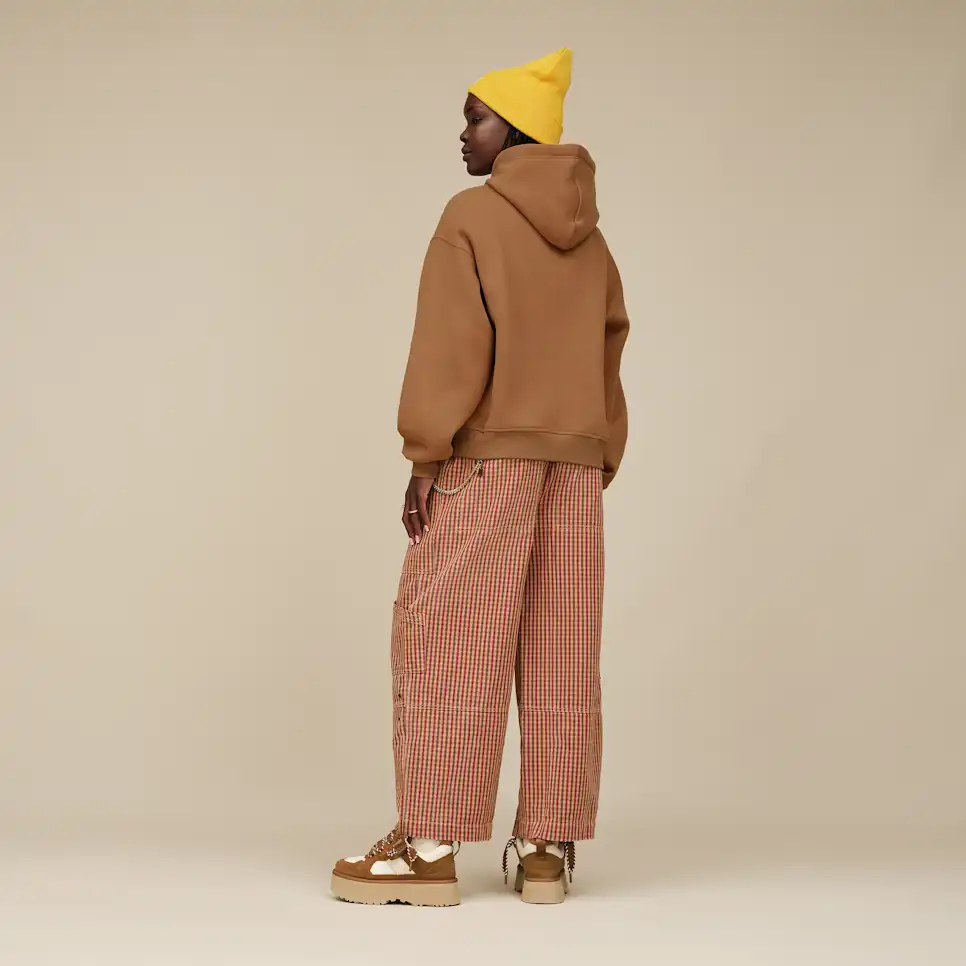 WOMEN'S UGG LOGO HOODIE | CHESTNUT - Image 6