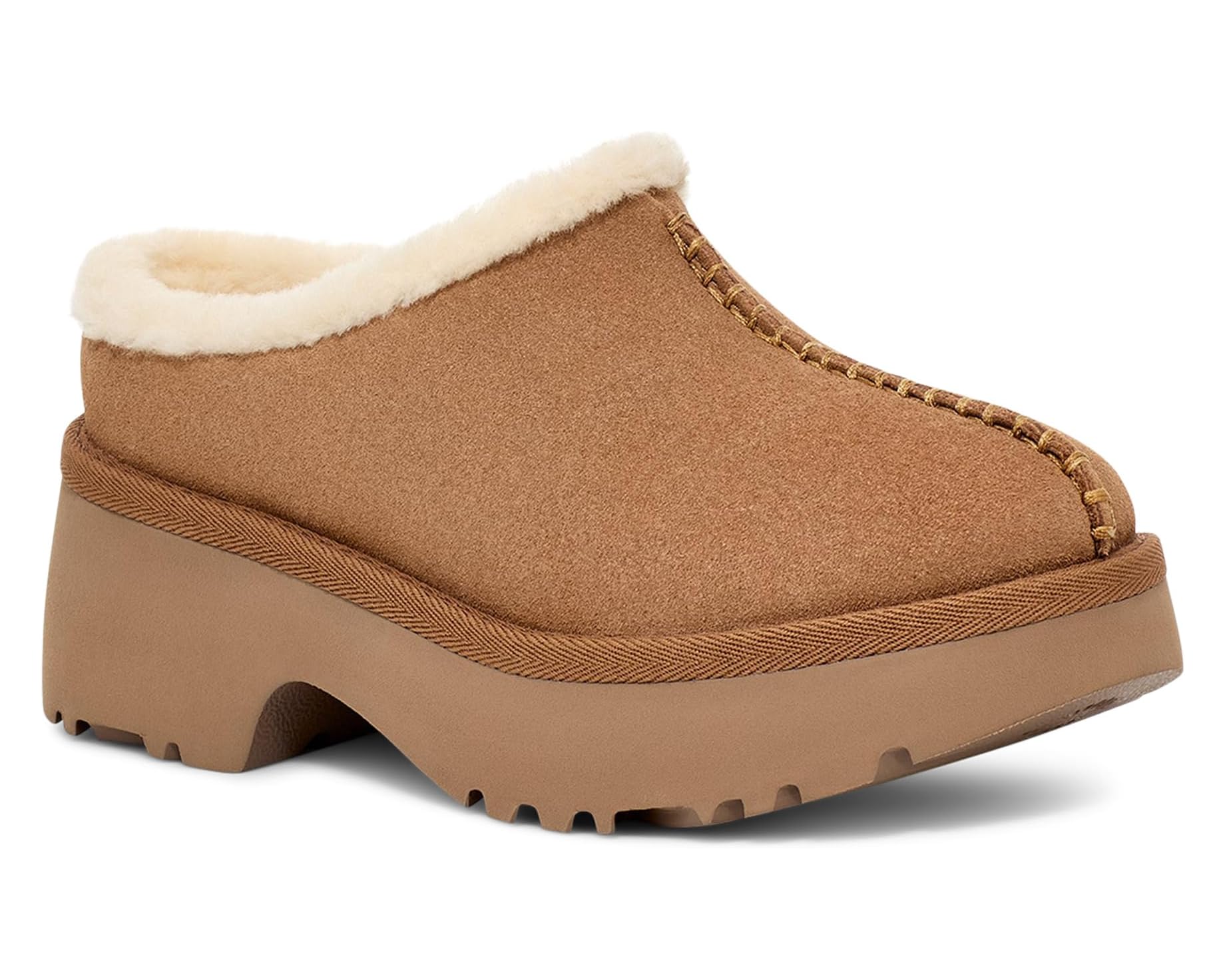 WOMEN'S UGG NEW HEIGHTS COZY CLOG | CHESTNUT - Image 3