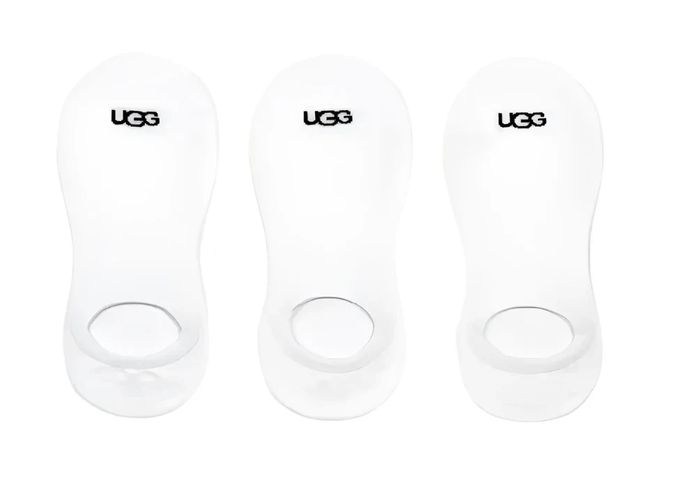 WOMEN'S UGG STELA NO SHOW SOCKS 3 PACK | WHITE