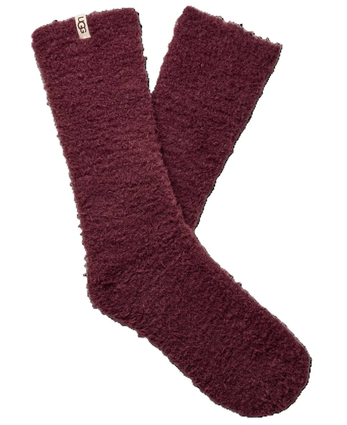 WOMEN'S UGG TEDDI COZY CREW SOCKS | WILD GRAPE - Image 2