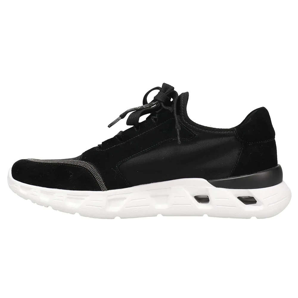 WOMEN'S VANELI ALYCE LACE UP SNEAKER | BLACK NIVAL SUEDE - Image 2