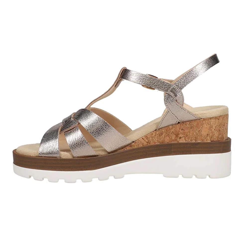 WOMEN'S VANELI CARLY WEDGE SANDAL | SHELL METALLIC - Image 3