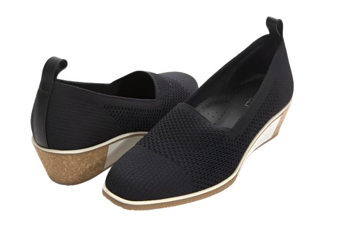 WOMEN'S VANELI GALEN WEDGE | BLACK KNIT STRETCH - Image 4