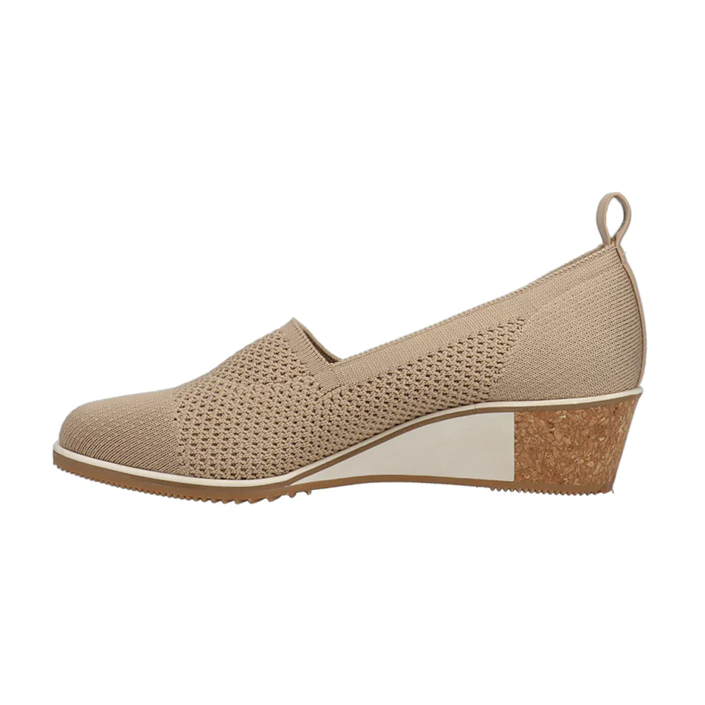 WOMEN'S VANELI GALEN WEDGE | ECRU KNIT STRETCH - Image 2