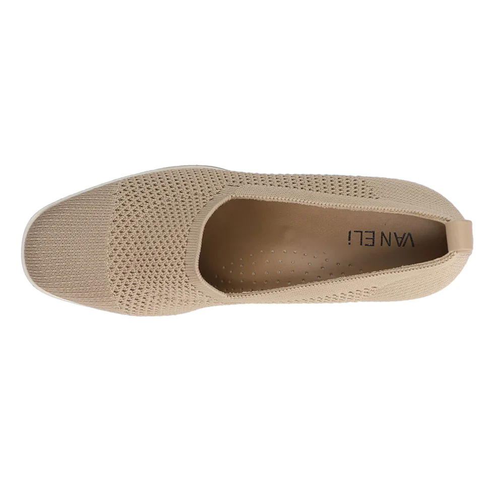 WOMEN'S VANELI GALEN WEDGE | ECRU KNIT STRETCH - Image 4