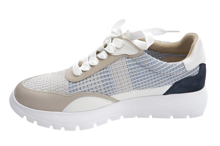 WOMEN'S VANELI QUIP LACE-UP | BEIGE / MULTI EMBROIDERY - Image 2