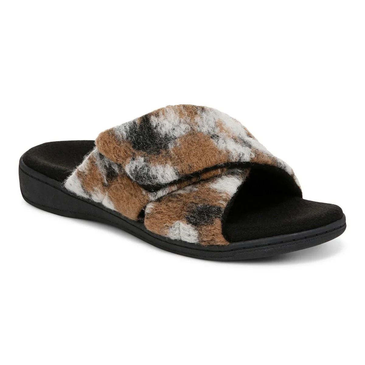 WOMEN'S VIONIC RELAX II SLIPPER | BROWN CAMO FELT - Image 2