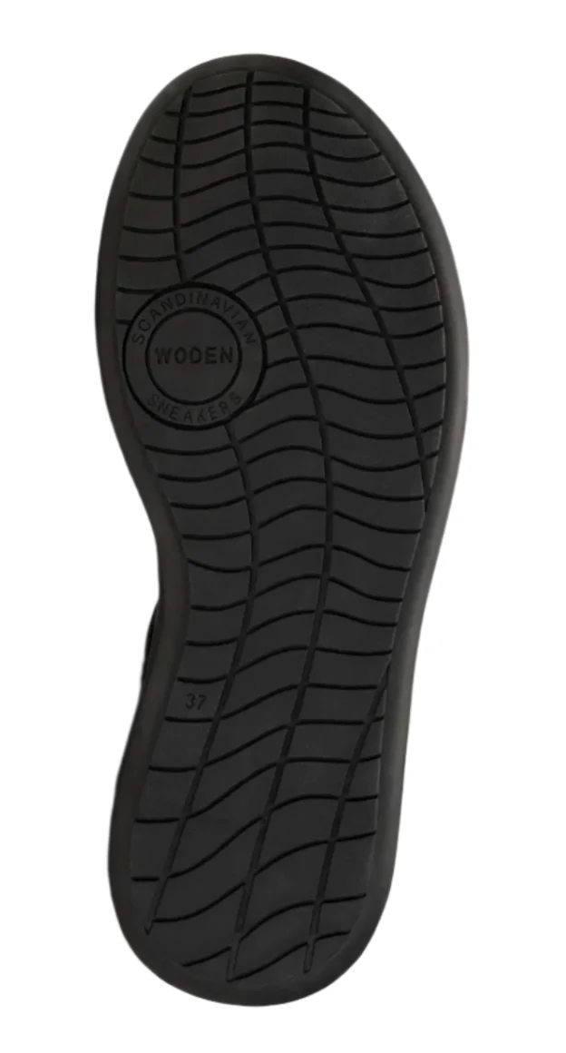 WOMEN'S WODEN LINE SANDAL | BLACK / BLACK - Image 5