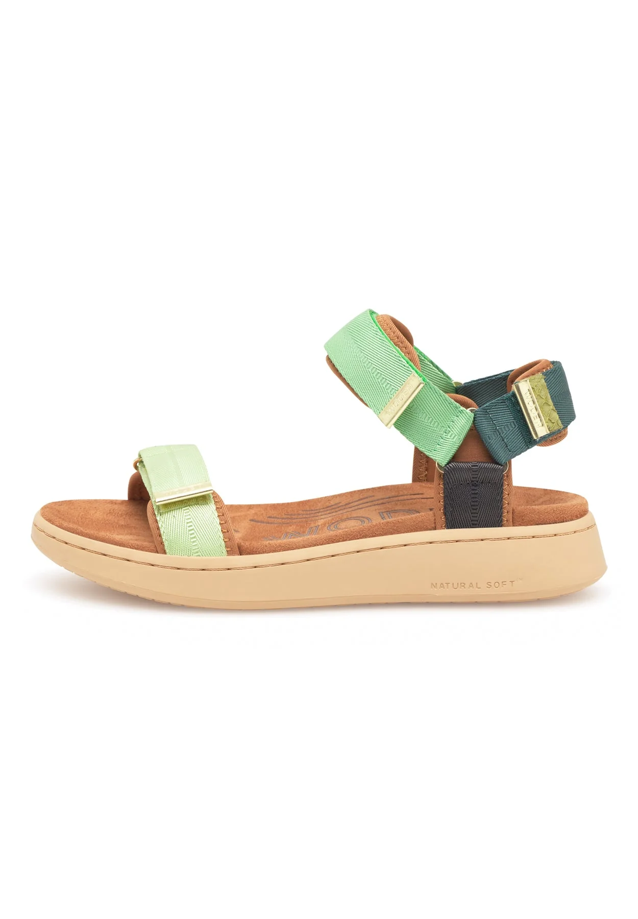 WOMEN'S WODEN LINE SANDAL | APPLE GREEN MULTI - Image 2