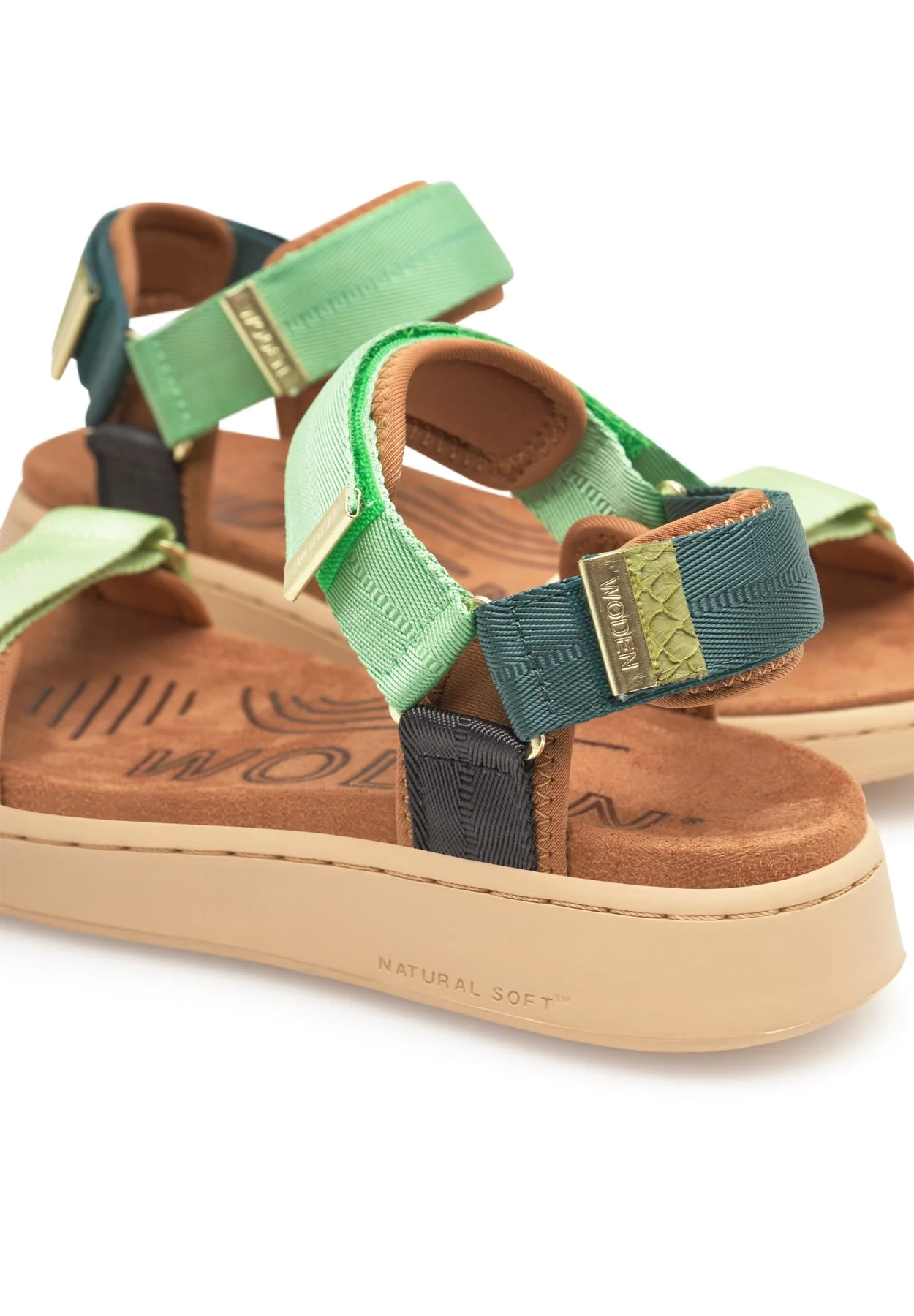 WOMEN'S WODEN LINE SANDAL | APPLE GREEN MULTI - Image 5